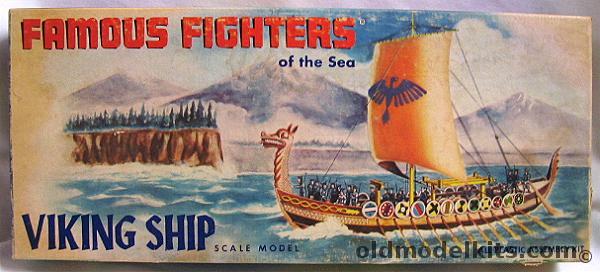 Aurora 1/80 Viking Ship - Famous Fighters of the Sea, 320 plastic model kit